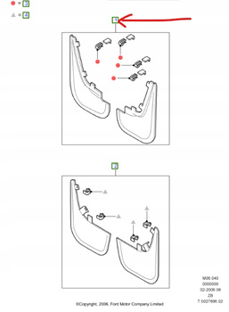 CHLAPACZE PRZEDNIE FORD C-MAX Mk1 2003-2005_1338160_AM3M5J-16G574-AB