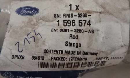 DRĄŻEK KIEOWNICZY FORD MONDEO 2007- S-MAX GALAXY 06- 1596574 _ 6G91-3280-AB