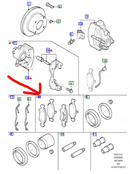 KLOCKI HAMULCOWE PRZÓD FORD MONDEO Mk1 Mk2 ESCORT Mk6 _7204067_95GB-2K021-AA