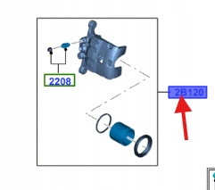 PRZEDNI ZACISK HAM PRAWA STR FORD FIESTA 2008-2019 1766808 _ 8V51-2B294-AB
