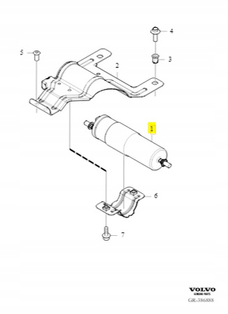 FILTR PALIWA 2.0 D4 VOLVO V40 2013- OE 32312225