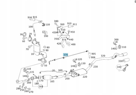 Mercedes-Benz OE A 007 153 91 28 czujnik, temperatura spalin