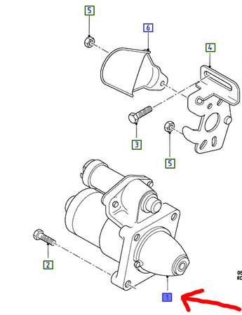 SILNIK ROZRUSZNIKA FORD MONDEO MK1 MK2 _1067367_R93BB-11000-HC