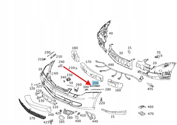 WSPORNIK MOCOWANIE OSŁONY SILNIKA LEWE MERCEDES E W213 W238 OE A2135240340