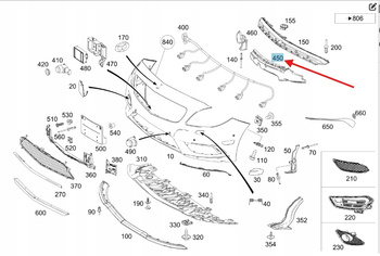 ABSORBER ZDERZAKA PRZÓD MERCEDES CLA W117 OE A1178856500