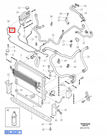 PRZEWÓD CHŁODNICY VOLVO S60 II 11-15 S80 II 07-15r