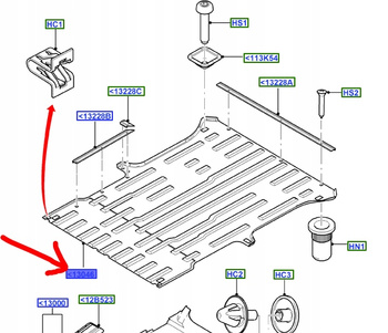 PODŁOGA BAGAŻNIKA FORD TRANSIT CONNECT 2006-2013_4934928_2T14-V13065-EMD6AN