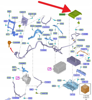 OSŁONA AKUMULATORA FORD FOCUS 2018- OE 2616734 _ LX7B-10A686-AD3JA6