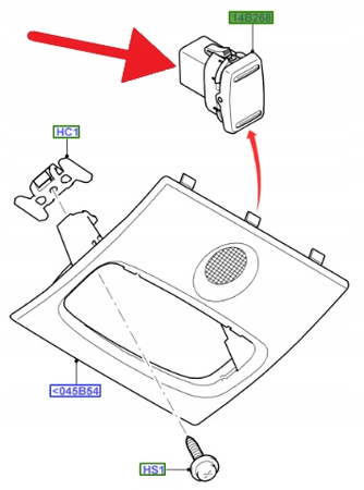 PRZEŁĄCZNIK PODUSZKI PASAŻERA FOCUS CABRIOLET 06- 1460961 _ 6N4T-14B418-AA