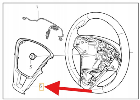 NAKŁADKA NA KIEROWNICĘ R-DESIGN CHROM VOLVO S60 V60 XC60 OE 31390458