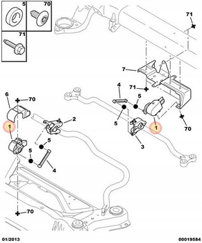 CZUJNIK POZIOMOWANIA REFLEKTORÓW CITROEN C5 C6 OE 5273J4