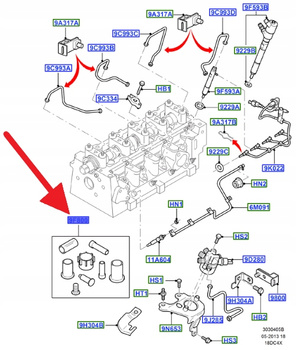 ZESTAW ZAŚLEPEK UKŁADU PALIWOWEGO FORD OE 1S4Q-9F800-AB 1204234