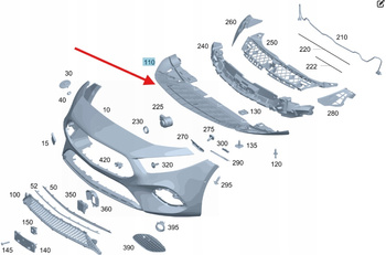 PŁYTA OSŁONA POD ZDERZAK MERCEDES A klasa W177 OE A1778851400