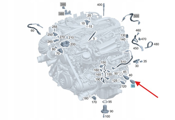 KOREK ZAŚLEPKA CZUJNIKA CIŚNIENIA OLEJU MERCEDES OE A0019905317 OM651