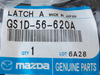 Zamek maski silnika - Mazda 6 GH 2007-2010_GS1D56620A