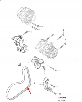 KOMPLET ZESTAW ROZRZĄDU 2.0B VOLVO S60 V60 2014- 19- XC90 XC60 OE 31480362