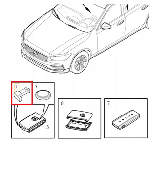 Suwak pilota S60, V60, S90, V90, XC60, XC90, XC40