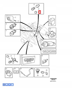 ZAŚLEPKA ZAPALNICZKI VOLVO V70 II 2000-2008r