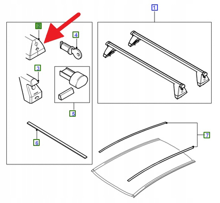 ZESTAW MOCOWANIA RELINGÓW FOCUS 2003- 2008 OE 1521985 _ 3M5J-19A346-JA