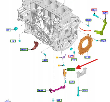CZUJNIK POŁOŻENIA WAŁU KORBOWEGO FORD 2.0 ECOBLUE 2011602 _ GK2A-6C315-AA