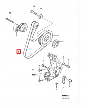 Pasek klinowy Volvo C30, C70, S40, V50