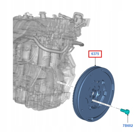 KOŁO ZAMACHOWE FORD FOCUS Mk3/MONDEO Mk4_CV61-6477-AA_1747199