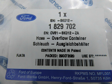 PRZEWÓD ZBIORNIKA WYRÓWNAWCZEGO FOCUS C-MAX 1.0 EB_1829702_CV61-8K012-ZA