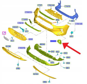 KRATKA HALOGENU PRAWA FORD KUGA ESCAPE 2024- 2728251 _ PV4B-15B246-BB