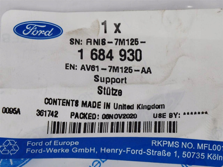 ŁAPA SKRZYNI BIEGÓW 1.5 EB 1.6 TDCi C-MAX FOCUS 2014- 1684930 _ AV61-7M125-AA