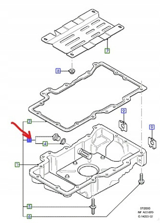 KOREK SPUSTOWY OLEJU FORD COUGAR MAVERICK MONDEO _ 3051079 _ XW4E-6730-AA