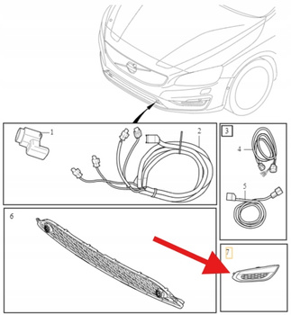 KRATKA ZAŚLEPKA ZDERZAKA PRZÓD PRAWA PDC VOLVO S60 V60 2011-2013 OE 31290982