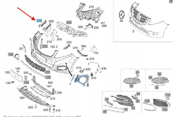 ŚLIZG ZDERZAKA PRAWY PRZÓD MERCEDES VITO W447 W448 OE A4478850218