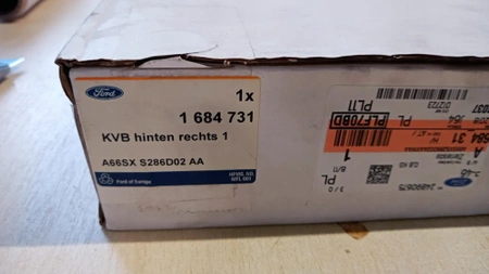 LISTWA BŁOTNIKA TYLNEGO RH FORD Mk1 2008- 1684731 _ A66SX-S286D02-AAXWAA