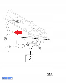 PRZEWÓD ODSMY 4.4 B8 VOLVO XC90 2005- S80 2007- OE 30720098