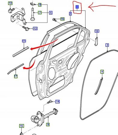 DRWI TYLNE PRAWE FORD MONDEO Mk3 KOMBI 2000-2007_1446443_P1S71-N24630-AZ