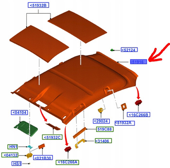PODSUFITKA FORD FIESTA Mk7 2008-11_1516397_8A61-B51916-EC34X1