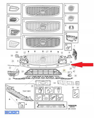 Absorber zderzaka Volvo XC60 (18-) OE 31425183