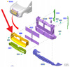 KIEROWNICA POWIETRZA GÓRNA FORD KUGA ESCAPE 2020- 6044695 _ PJ6B-8312-AB