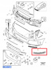 Lewa kratka zderzaka Volvo OE 30678953