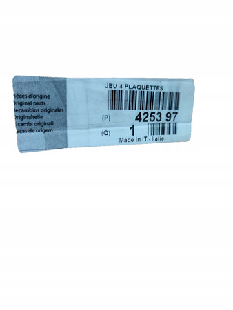 Klocki ham. przód C4 DS4 DS5 3008 5008 425397