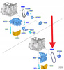 PASEK NAPĘDU POMPY OLEJU 1.0 EB FORD FIESTA FOCUS 2207498 _ H6BG-6B651-AA