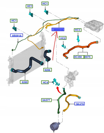 PRZEWÓD ZBIORNICZKA WYRÓWNAWCZEGO Ford 1.0 EcoBost_1855418_DV61-8K012-AA