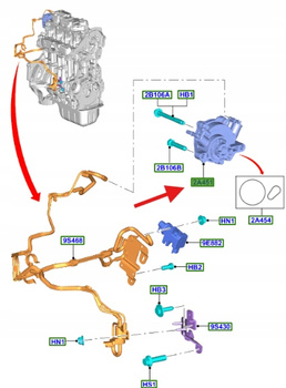 POMPA PODCIŚNIENIA FORD RÓŻNE MODELE 1785236 _ FM5Q-2A451-AA