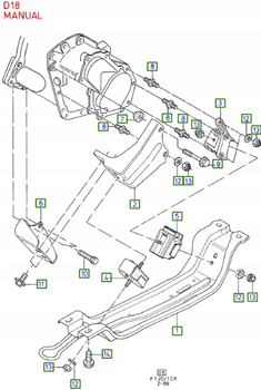 PODUSZKA ZAWIESZENIA FIESTA 1989-1996 6185027 _ 89FB-6038-CB