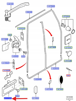 ZAWIAS DOLNY PRAWY TRANSIT 2000-14 4870668 _ YC15-V429A14-AJ