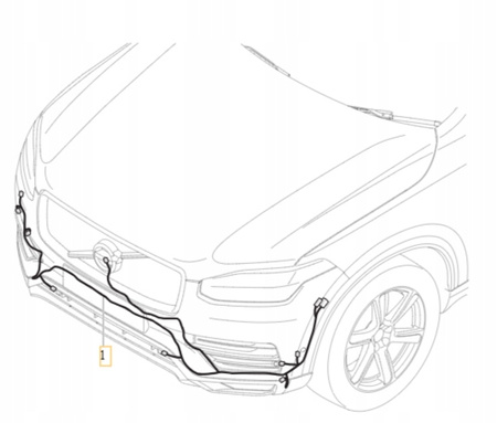 PRZEWÓD WIĄZKA KAMERY W GRILL PRZÓD VOLVO XC90 2020- OE 32217292