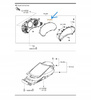 Osłona zestaw wskaźników - Mazda 3 BP CX-30 DM_BDGF55447A