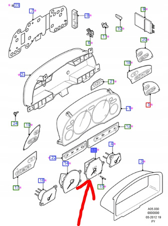 PRĘDKOŚCIOMIERZ FORD MONDEO Mk2 TRANSIT 1997-_1068880_98VP-17255-AC