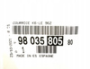 Citroen OE pasek klinowy wielorowkowy 9803580580