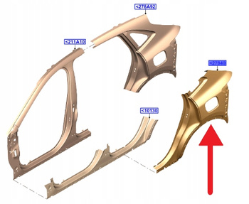 BŁOTNIK PRAWY TYŁ FORD KUGA ESCAPE 2020- 2771698 _ LV4B-S27840-AD